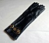 New style Long  Leather GLoves with decorations 100% Authentic(can be customized) Black