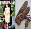 New style  Long  Leather GLoves with folds 100% Authentic(can be customized) Cooper