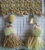 New style claimond veins & plastic beaded curtain tassel fringe