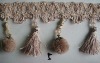 New style hi-quality pompon ball curtain tassel fringe