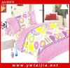 New style pink printed color fastness to washing bed sheets