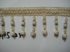 New style plastic beaded curtain tassel trimming