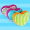 Newest design and foam beads Heart pillow