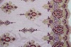 Newest embroidery design fabric with diamonds for cocktail dress