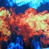 Newest flame printed fabric for underwear swimwear