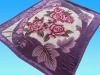 No.6007 purple printed mink blanket