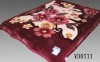 No.YD111 purplish red blankets polyester