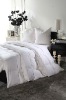 Noble & luxury &golssy White goose down quilt&comforter