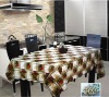 Non-woven backing pvc decorative rectangular table cloth