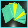 Nonwoven fabric cleaning wipe