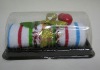Novelty 100% Pure Cotton cake gift towel with cherry