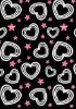 Nylon lycra stretch fabric with heart
