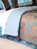 OSV-CMF-TW3 blue jacquard decorate fabric twin size comforter