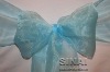 Ocean Blue Organza Sash