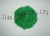 Offer solid green  polyester staple fibre