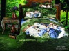 Oil Painting!100%Pure Cotton Reactive Printed Bedding Set