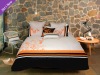 Orange Flowrer Pure Cotton Bedding Set