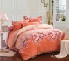 Orange Jacquard Comfortable Bedding Sheet