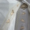 Organza fabric,100% polyester jacquard organza curtain