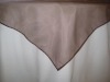 Organza overlay table cloth, satin overlay table cloth,wedding linen