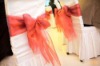 Organza sash wedding chair sash