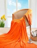 Original Ecological Silk chiffon velvet queen/twin/full orange blanket