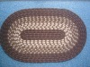 Oval braided rug