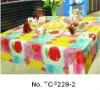PE with flannel back table cloth