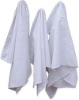 PLAIN WHITE ORGANIC COTTON TEATOWELS