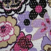 POLY KNITTING SPANDEX PRINTED FABRIC WITH SPANGLE