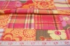 POPLEIN PRINTED AND PLAID PATCHWORK FABRIC