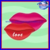 PP foam fashion red lip pillow