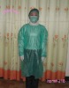 PP surgical gown with elastic cuffs
