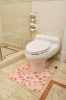 PVC Foam Toilet mat,Printed Anti-slip Pedestal Mat