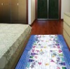 PVC Printed bedroom floor mats,decorative floor rugs