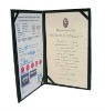 PVC leather certificate holder