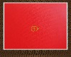 PVC red leather