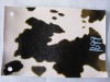 PVC synthetic artificial  fake fur embossed leather