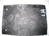 PVC synthetic artificial  fake fur embossed leather