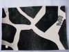 PVC synthetic artificial  fake fur embossed leather