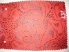 PVC synthetic artificial  fake fur embossed leather