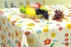 PVC table cloth with non woven backing