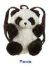 Panda plush backpack in pillow pets