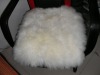 Patch Work Long Hair Sheepskin Seat Cushion