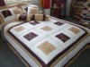Patchwork and embroidery floral comforter set !!