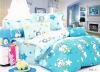 Peach Printed Bedding Sets bedSheet Duvert cover 4pcs