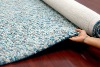 Pebbles Shaggy hand woven 100% wool pile carpet or rug