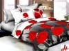 Pigment printed cotton full fitted bedspreads