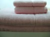 Pink 100% cotton bath towel