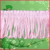 Pink Chainette Fringe lace